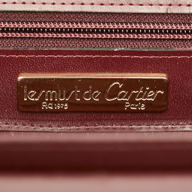 Cartier Cartier Cartier Must Line Leather Shoulder Bag Leather Crossbody Bag in Good Condition Size ONE SIZE - 10 Thumbnail