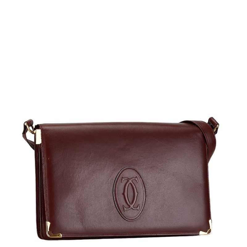 Cartier Cartier Cartier Must Line Leather Shoulder Bag Leather Crossbody Bag in Good Condition Size ONE SIZE - 2 Thumbnail