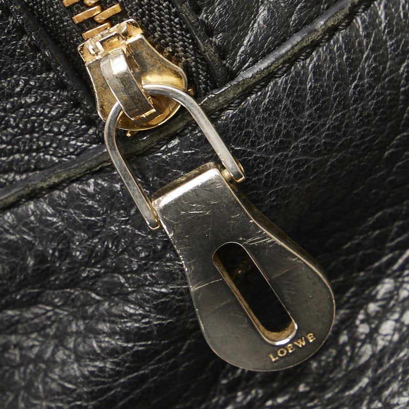 Loewe Loewe Loewe Leather Amazona 36 Anagram Handbag Black Leather Handbag in Good Condition Size ONE SIZE - 6 Thumbnail