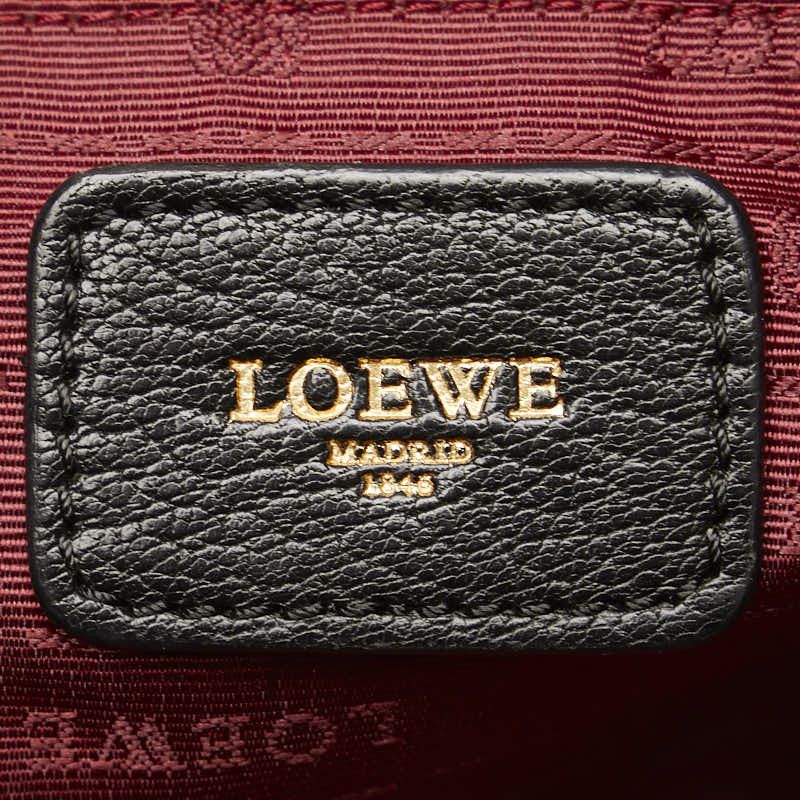 Loewe Loewe Loewe Leather Amazona 36 Anagram Handbag Black Leather Handbag in Good Condition Size ONE SIZE - 9 Thumbnail