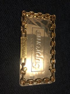 Supreme Chain License Plate Frame Silver - FW18 - US