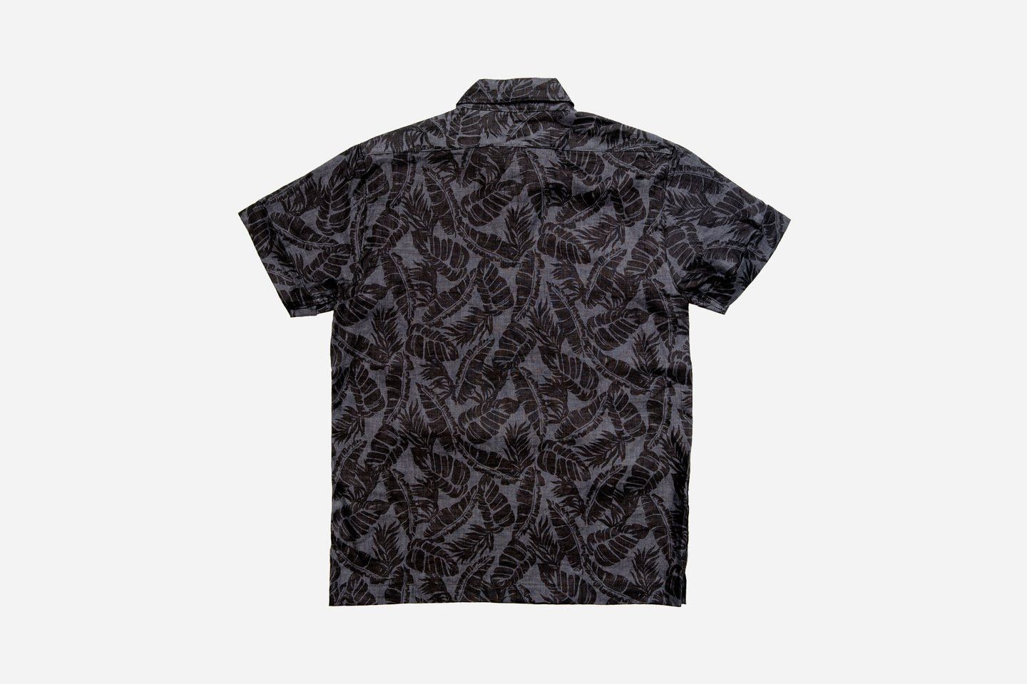 3sixteen Short Sleeve Popover Black Palm Print Size US M / EU 48-50 / 2 - 2 Thumbnail