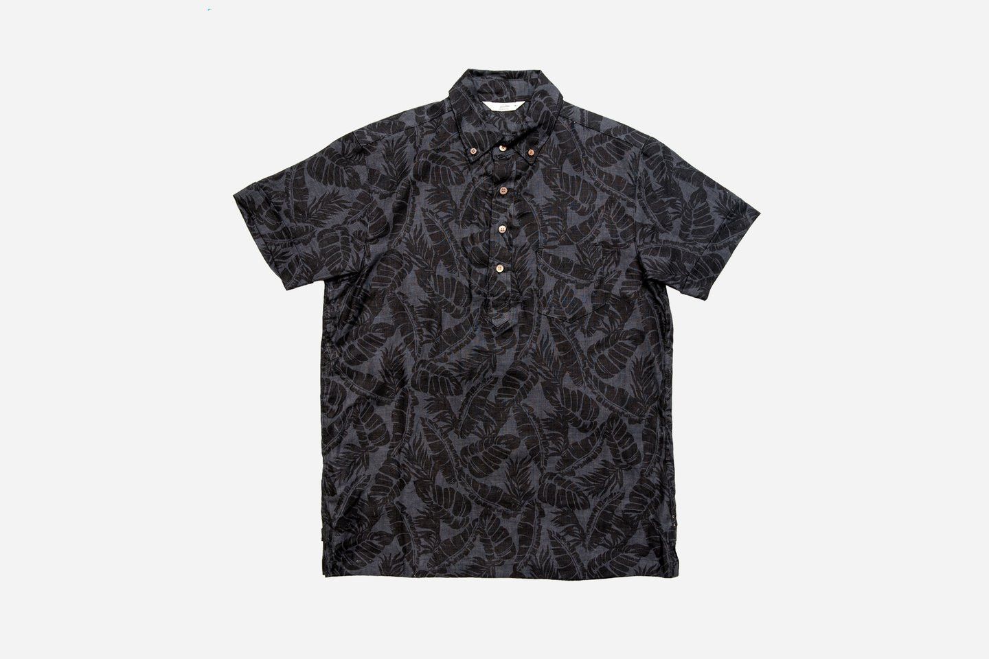 3sixteen Short Sleeve Popover Black Palm Print Size US M / EU 48-50 / 2 - 1 Thumbnail