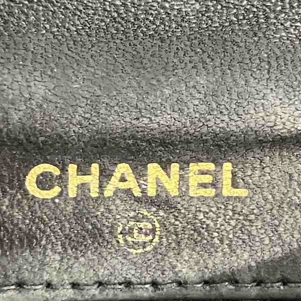 Chanel Chanel Chanel Caviar Skin Double Flap Wallet Leather Short Wallet in Good Condition Size ONE SIZE - 4 Thumbnail