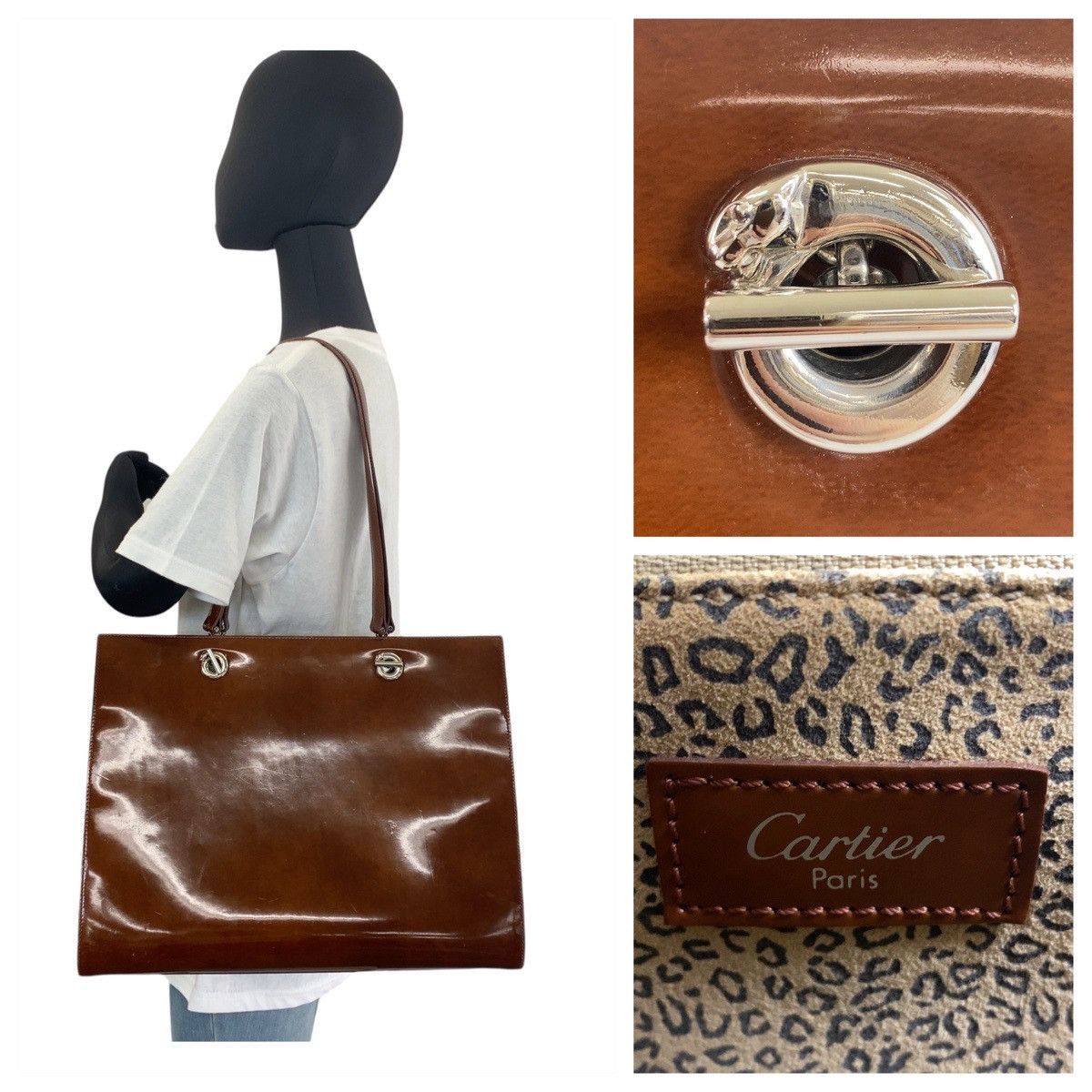 Cartier Cartier Cartier Panthere Enamel Tote Bag Others Tote Bag Size ONE SIZE - 10 Thumbnail