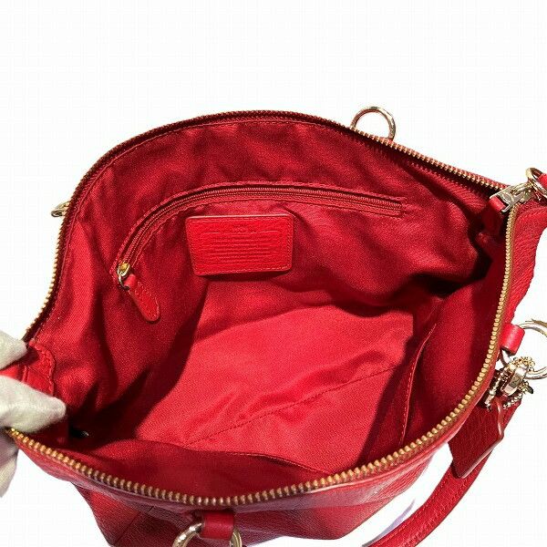 Coach Coach Coach Pebbled Leather Small Satchel F36675 Leather Handbag F36675 in Good Condition Size ONE SIZE - 6 Thumbnail