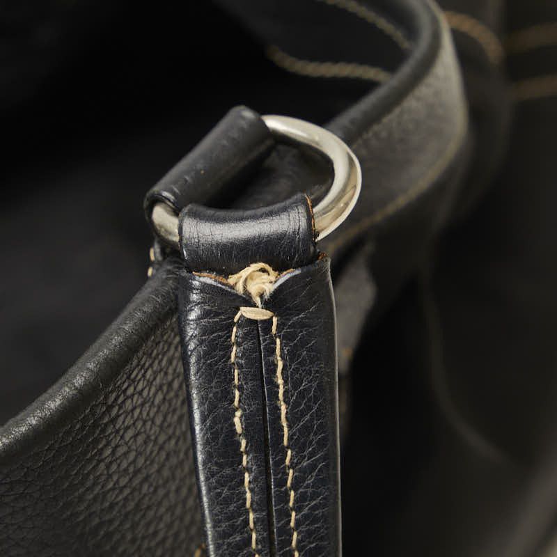Prada Prada Prada Nylon Leather Handbag Black Canvas Handbag in Good Condition Size ONE SIZE - 5 Thumbnail
