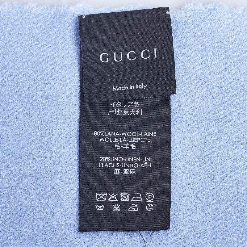 Gucci Gucci Gucci Wool GG Stole Scarf 371467 Canvas Scarf 371467 in Great Condition Size ONE SIZE - 3 Thumbnail