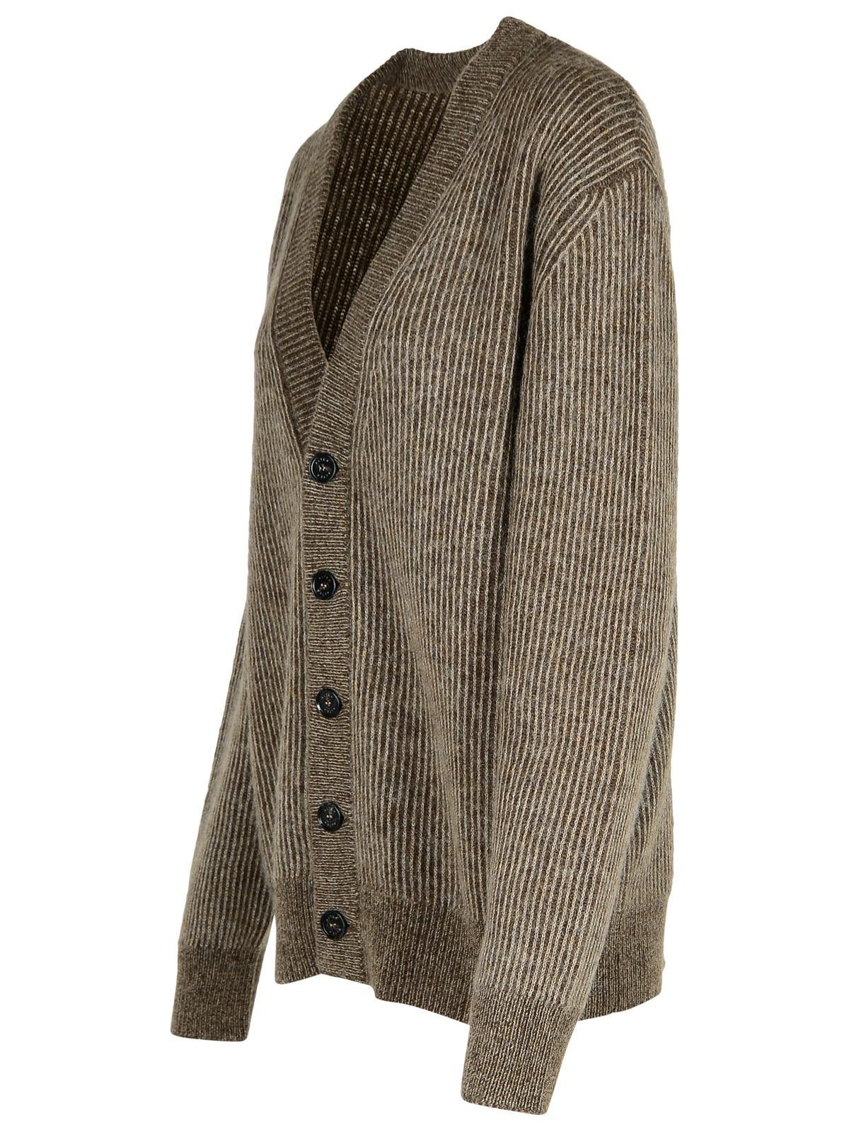 Altea ALTEA Brown Wool Blend Cardigan Size US XL / EU 56 / 4 - 2 Thumbnail