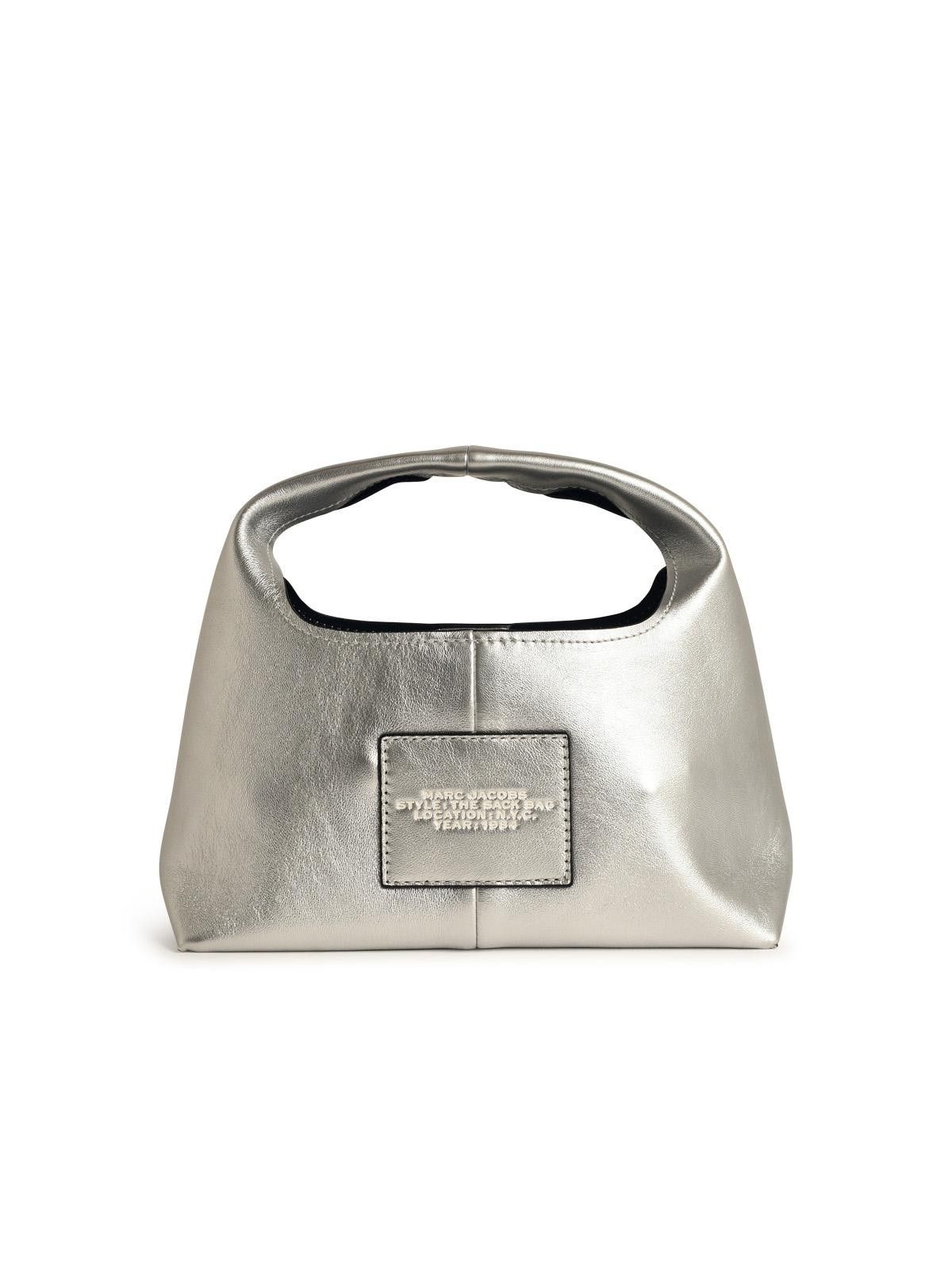 Marc Jacobs MARC JACOBS (THE) Sack' Mini Bag In Silver Leather Size ONE SIZE - 3 Thumbnail