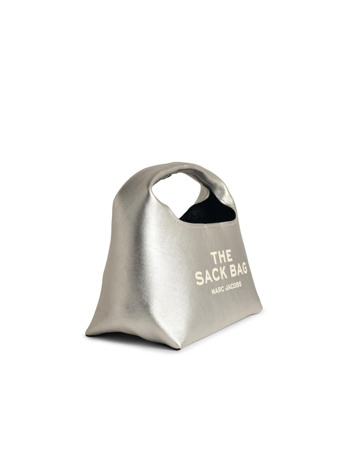Marc Jacobs MARC JACOBS (THE) Sack' Mini Bag In Silver Leather Size ONE SIZE - 2 Thumbnail