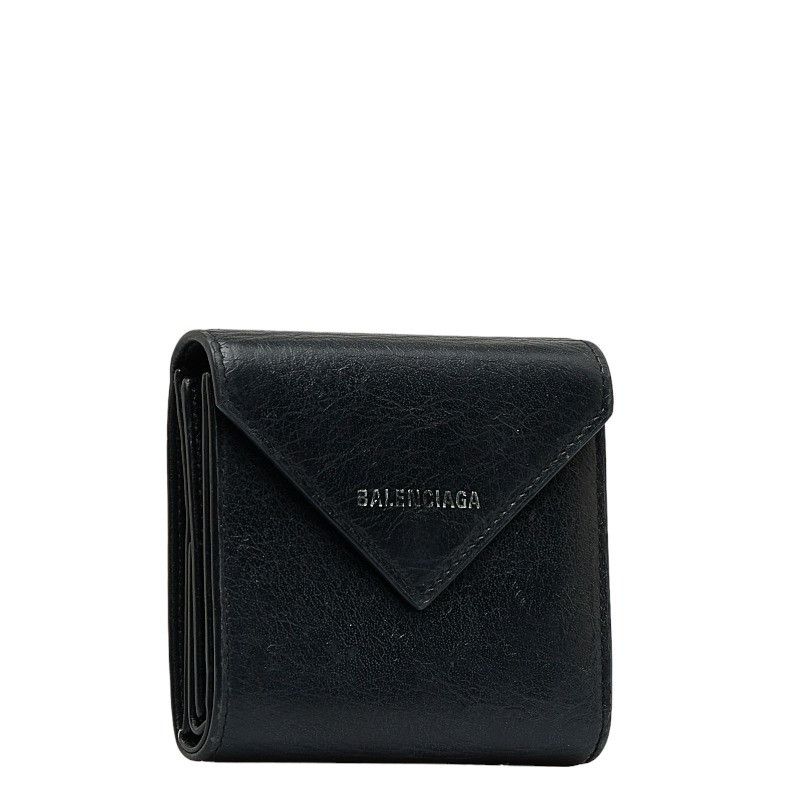 Balenciaga Balenciaga Balenciaga Leather Paper Wallet Black Leather Short Wallet 637450 in Very Good Condition Size ONE SIZE - 2 Thumbnail