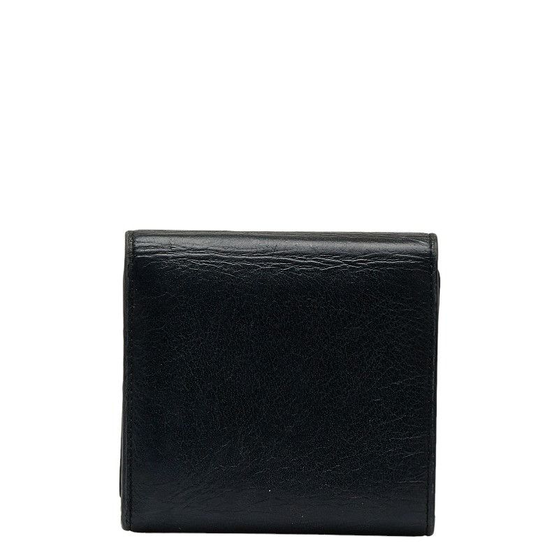 Balenciaga Balenciaga Balenciaga Leather Paper Wallet Black Leather Short Wallet 637450 in Very Good Condition Size ONE SIZE - 3 Thumbnail