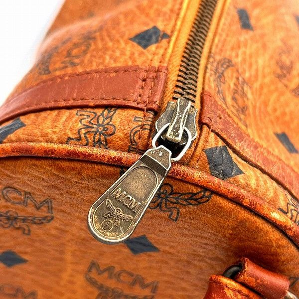 MCM MCM MCM Visetos Camel Leather Shoulder Bag Leather Crossbody Bag in Good Condition Size ONE SIZE - 4 Thumbnail