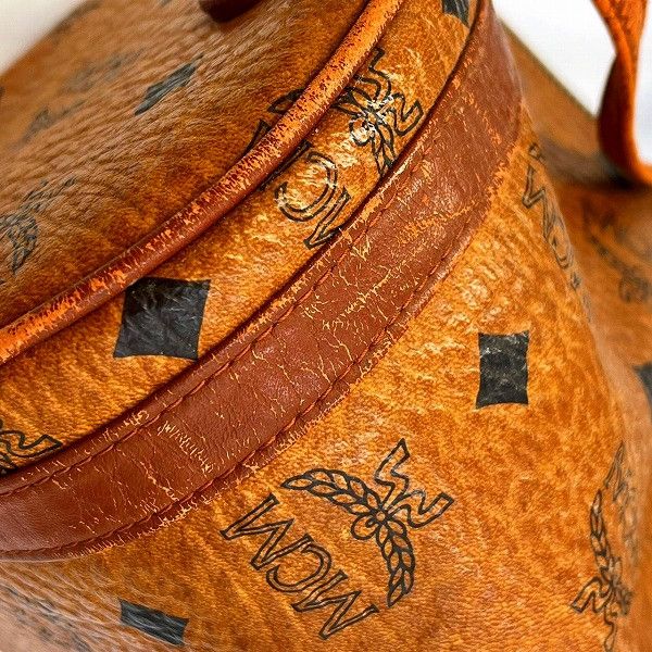 MCM MCM MCM Visetos Camel Leather Shoulder Bag Leather Crossbody Bag in Good Condition Size ONE SIZE - 7 Thumbnail