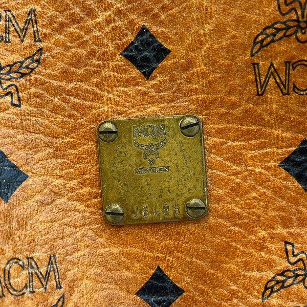 MCM MCM MCM Visetos Camel Leather Shoulder Bag Leather Crossbody Bag in Good Condition Size ONE SIZE - 5 Thumbnail