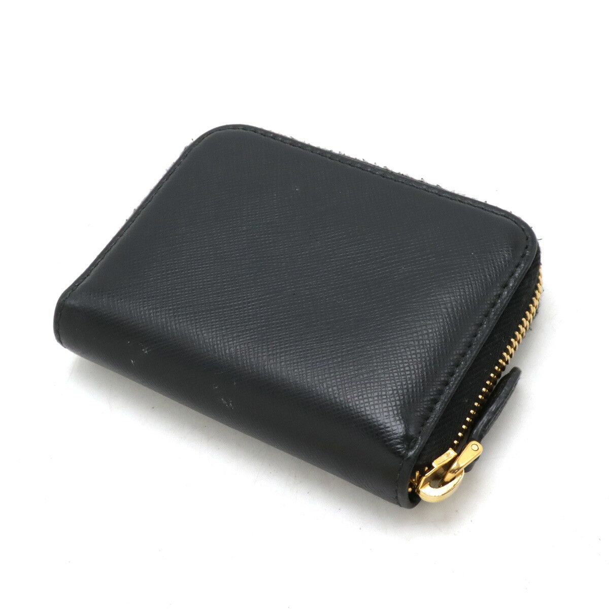 Prada Prada Prada Saffiano Leather Coin Case Black Leather Coin Case 1MM268 in Very Good Condition Size ONE SIZE - 2 Thumbnail