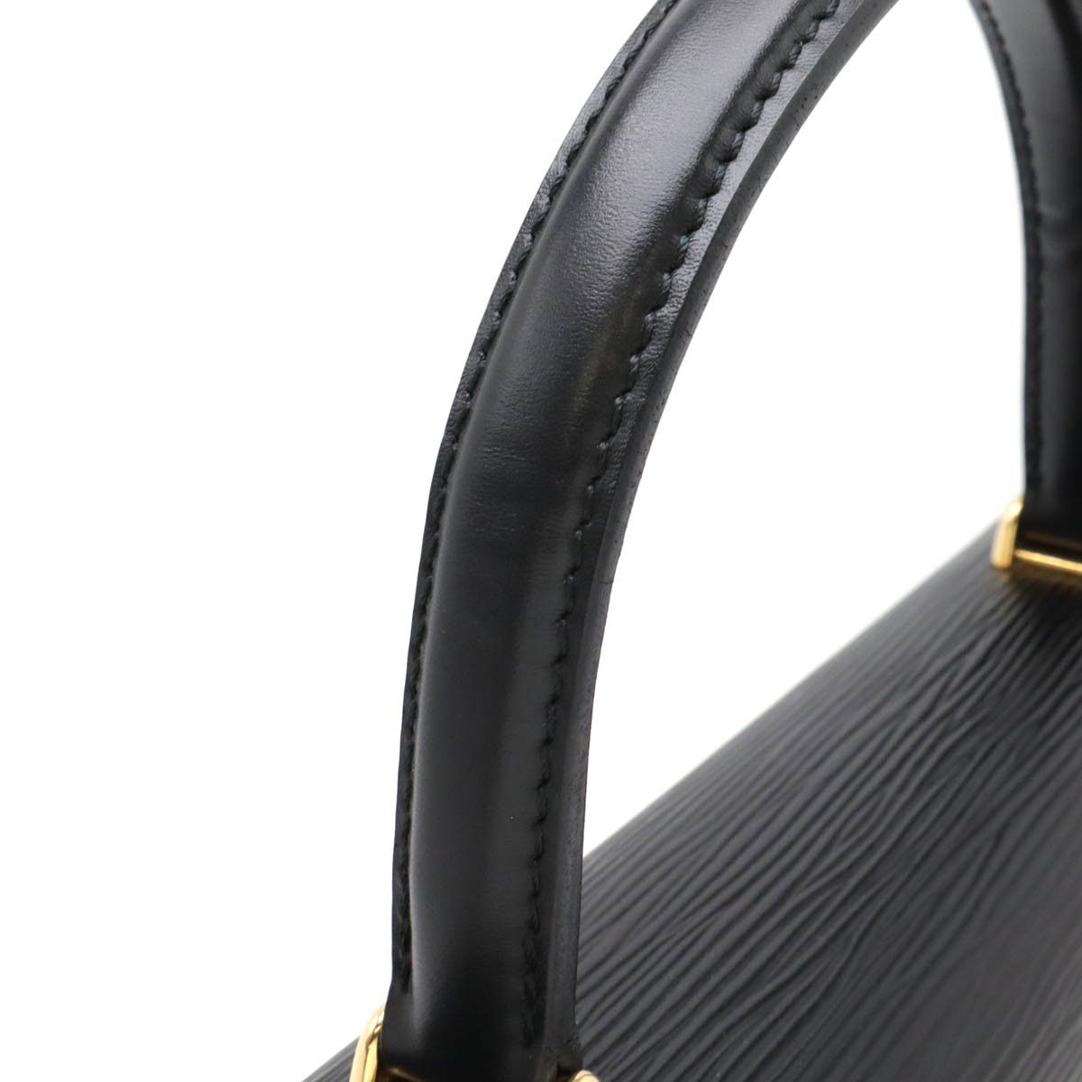 Louis Vuitton Louis Vuitton Louis Vuitton Epi Leather Malzerbe Handbag Black Leather Handbag M52372 in Very Good Condition Size ONE SIZE - 4 Thumbnail