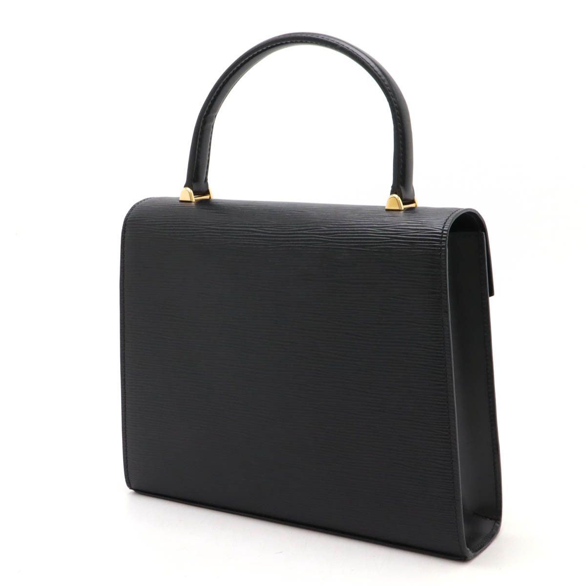 Louis Vuitton Louis Vuitton Louis Vuitton Epi Leather Malzerbe Handbag Black Leather Handbag M52372 in Very Good Condition Size ONE SIZE - 2 Thumbnail