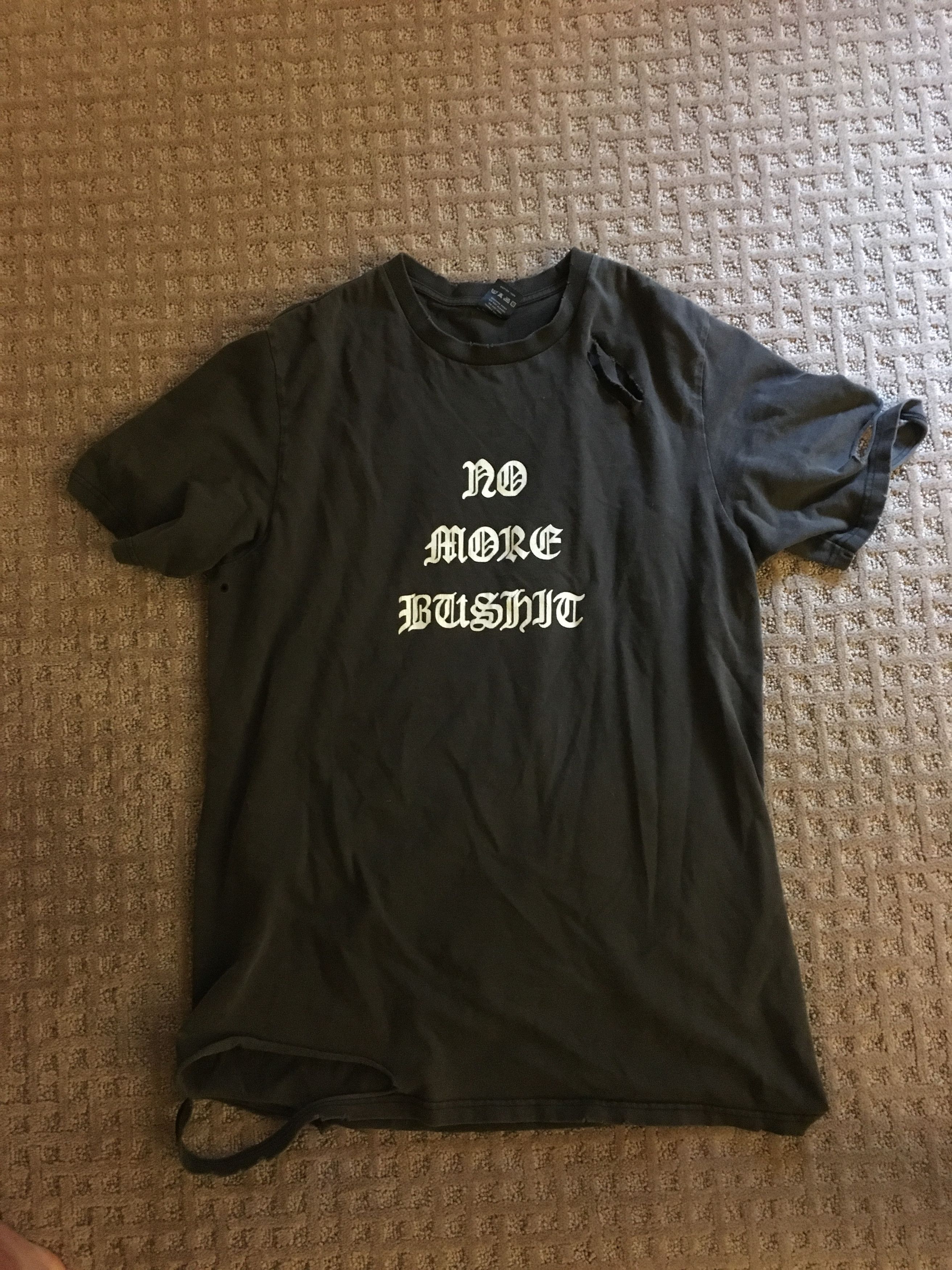 Number (N)ine Anti Bushism Distressed Tee | Grailed