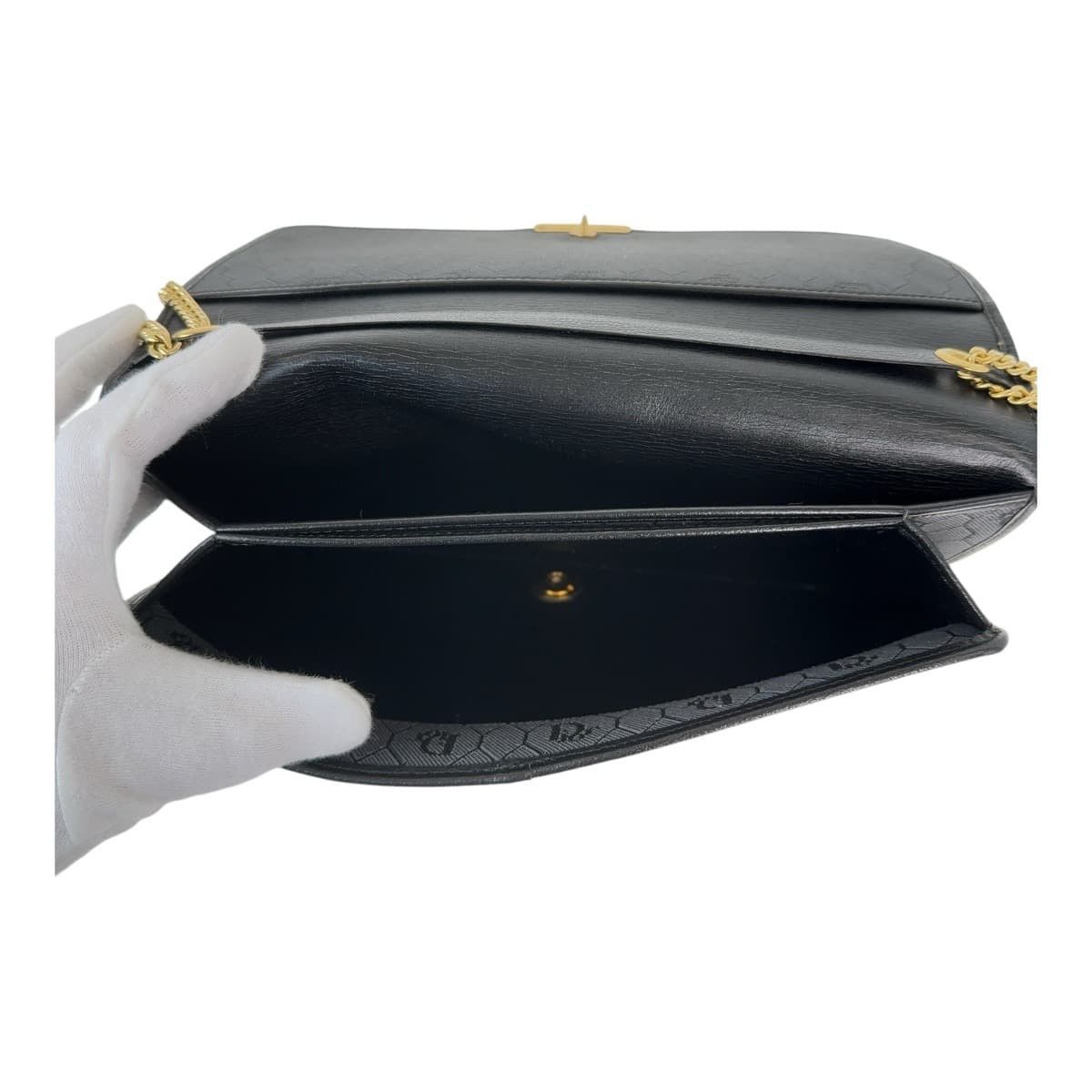 Dior Dior Dior Vintage Leather Honeycomb Shoulder Clutch Leather Clutch Bag 408586 in Very Good Condition Size ONE SIZE - 7 Thumbnail