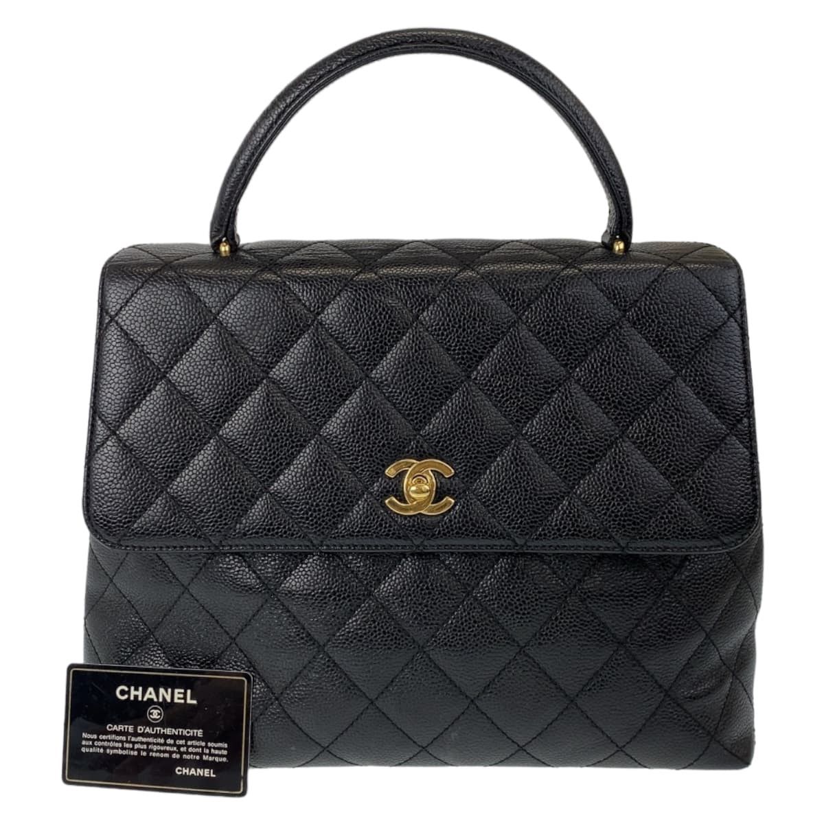 Chanel Chanel Chanel Vintage Caviar Skin Top Handle Bag Leather Handbag 687**** in Very Good Condition Size ONE SIZE - 9 Thumbnail