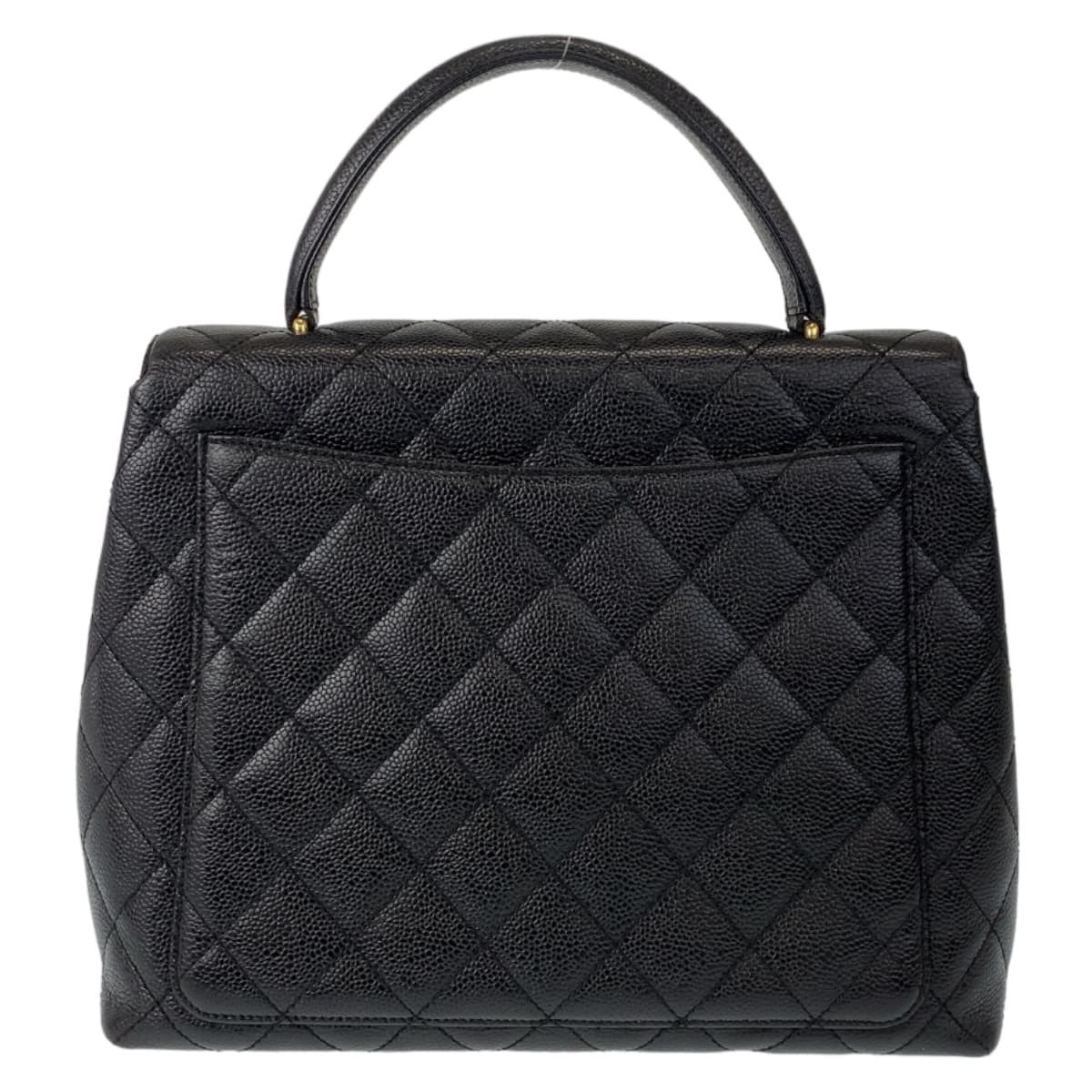 Chanel Chanel Chanel Vintage Caviar Skin Top Handle Bag Leather Handbag 687**** in Very Good Condition Size ONE SIZE - 2 Thumbnail