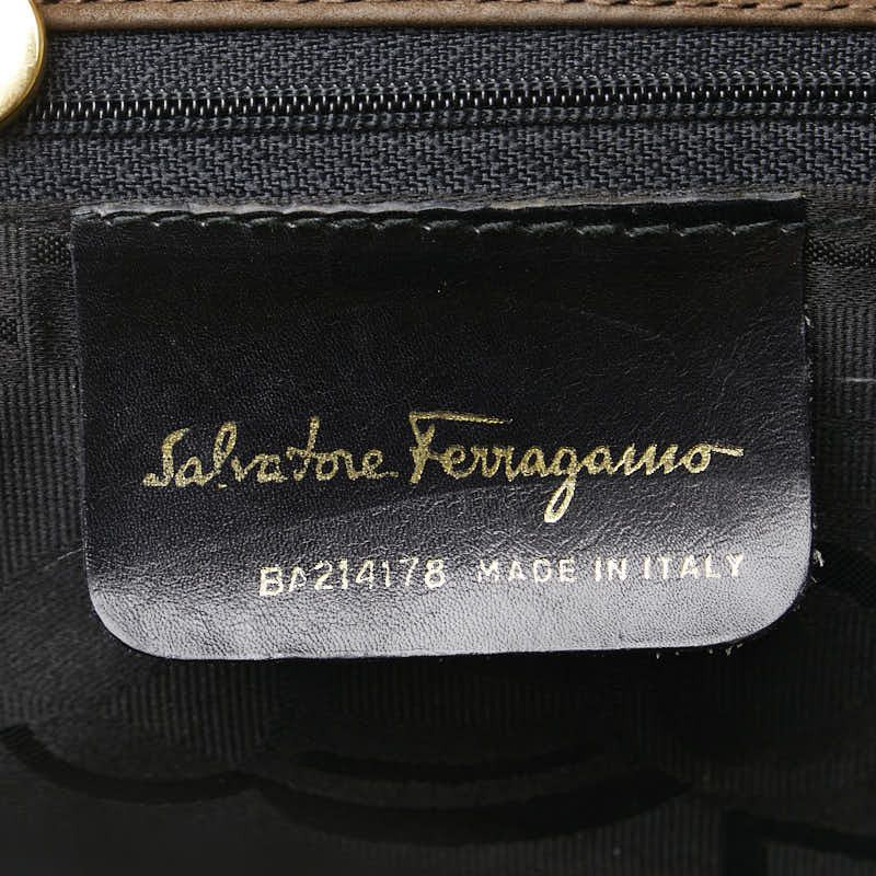 Salvatore Ferragamo Salvatore Ferragamo Salvatore Ferragamo Vara Ribbon Suede Handbag Leather Handbag BA214178 Size ONE SIZE - 8 Thumbnail