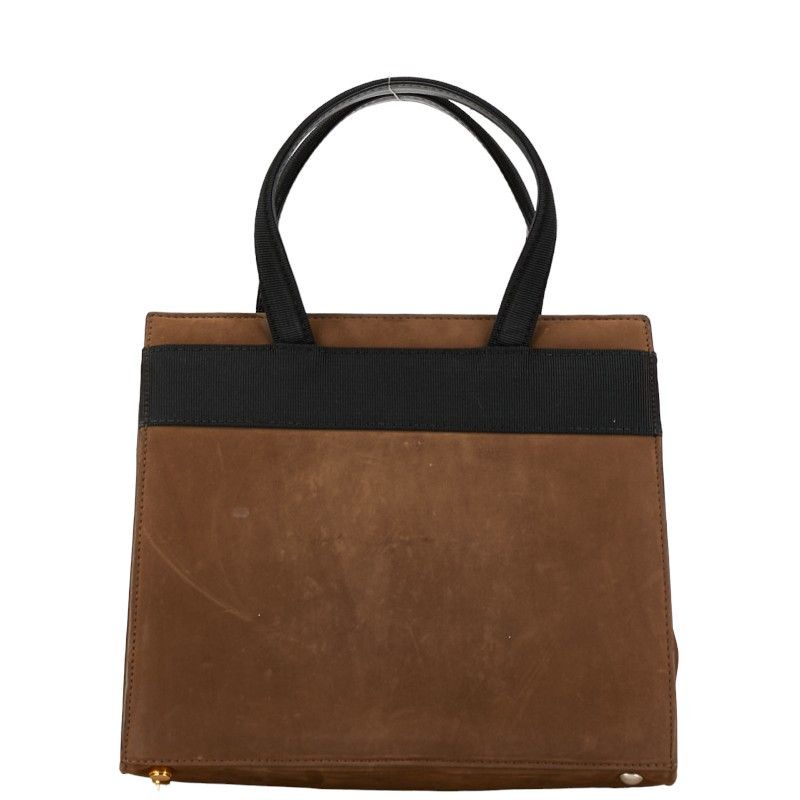 Salvatore Ferragamo Salvatore Ferragamo Salvatore Ferragamo Vara Ribbon Suede Handbag Leather Handbag BA214178 Size ONE SIZE - 4 Thumbnail