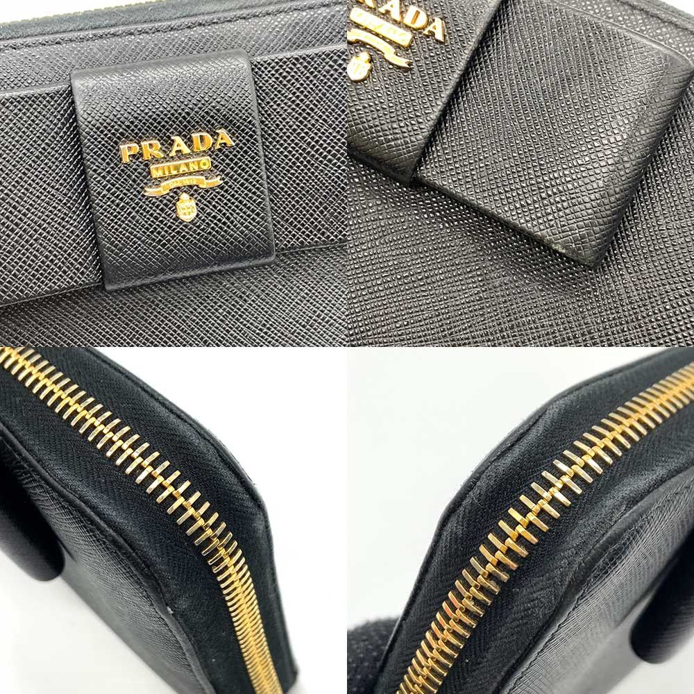 Prada Prada Prada Saffiano Leather Long Wallet 1ML506 Leather Long Wallet 1ML506 in Very Good Condition Size ONE SIZE - 3 Thumbnail