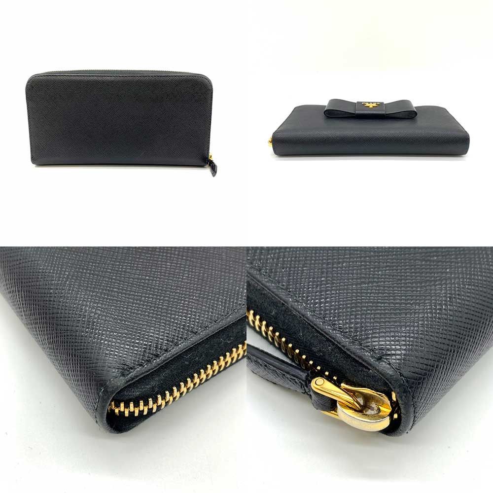 Prada Prada Prada Saffiano Leather Long Wallet 1ML506 Leather Long Wallet 1ML506 in Very Good Condition Size ONE SIZE - 2 Thumbnail