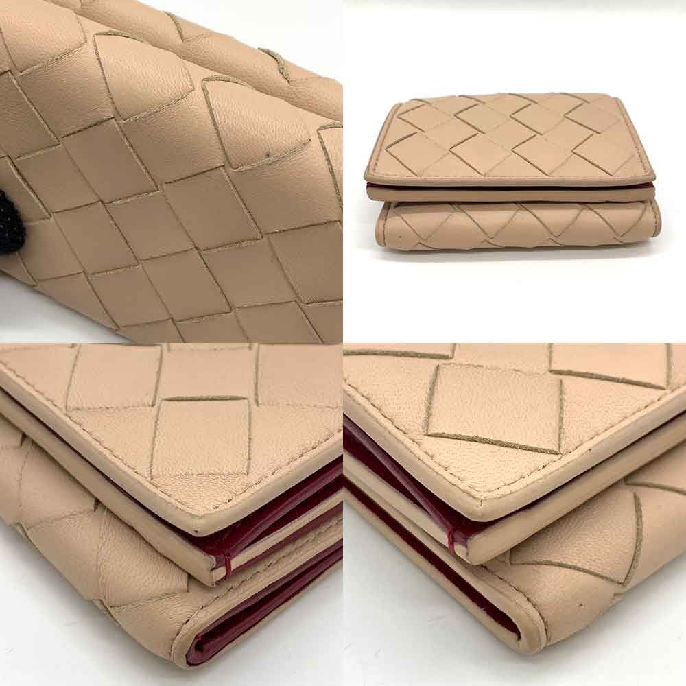 Bottega Veneta Bottega Veneta Bottega Veneta Beige Leather Compact Wallet Leather Short Wallet DUTY FREE for USA Size ONE SIZE - 3 Thumbnail