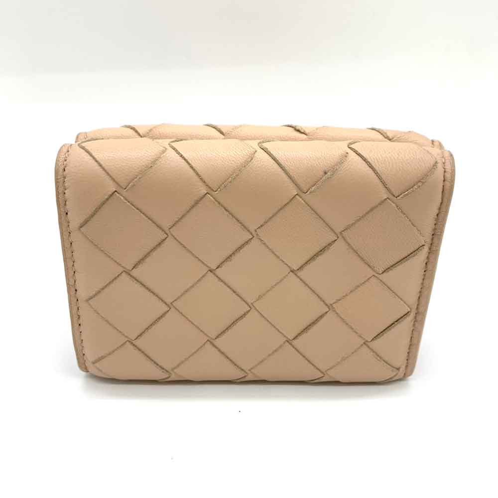 Bottega Veneta Bottega Veneta Bottega Veneta Beige Leather Compact Wallet Leather Short Wallet DUTY FREE for USA Size ONE SIZE - 2 Thumbnail