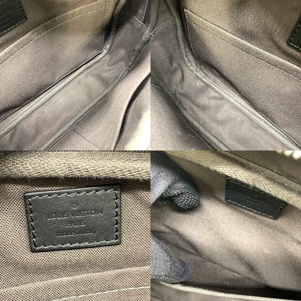 Louis Vuitton Louis Vuitton Louis Vuitton Damier Infini Ambrelle Waist Bag Black Leather Belt Bag N41288 in Very Good Condition Size ONE SIZE - 7 Thumbnail