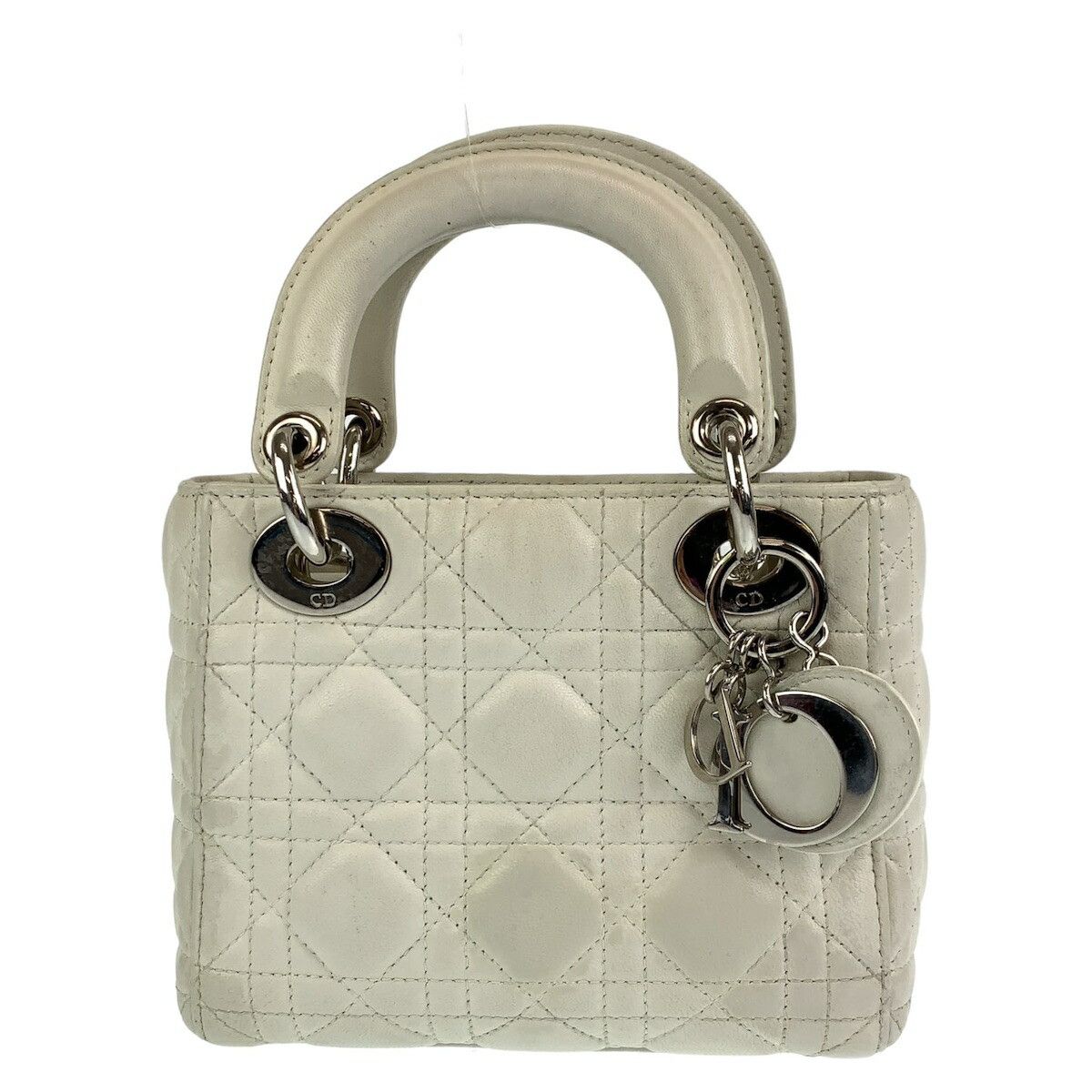 Dior Dior Dior Lady Dior Leather Handbag Leather Handbag in Very Good Condition Size ONE SIZE - 2 Thumbnail