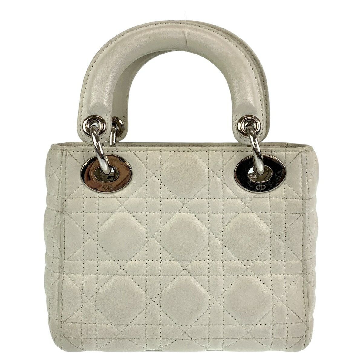 Dior Dior Dior Lady Dior Leather Handbag Leather Handbag in Very Good Condition Size ONE SIZE - 3 Thumbnail