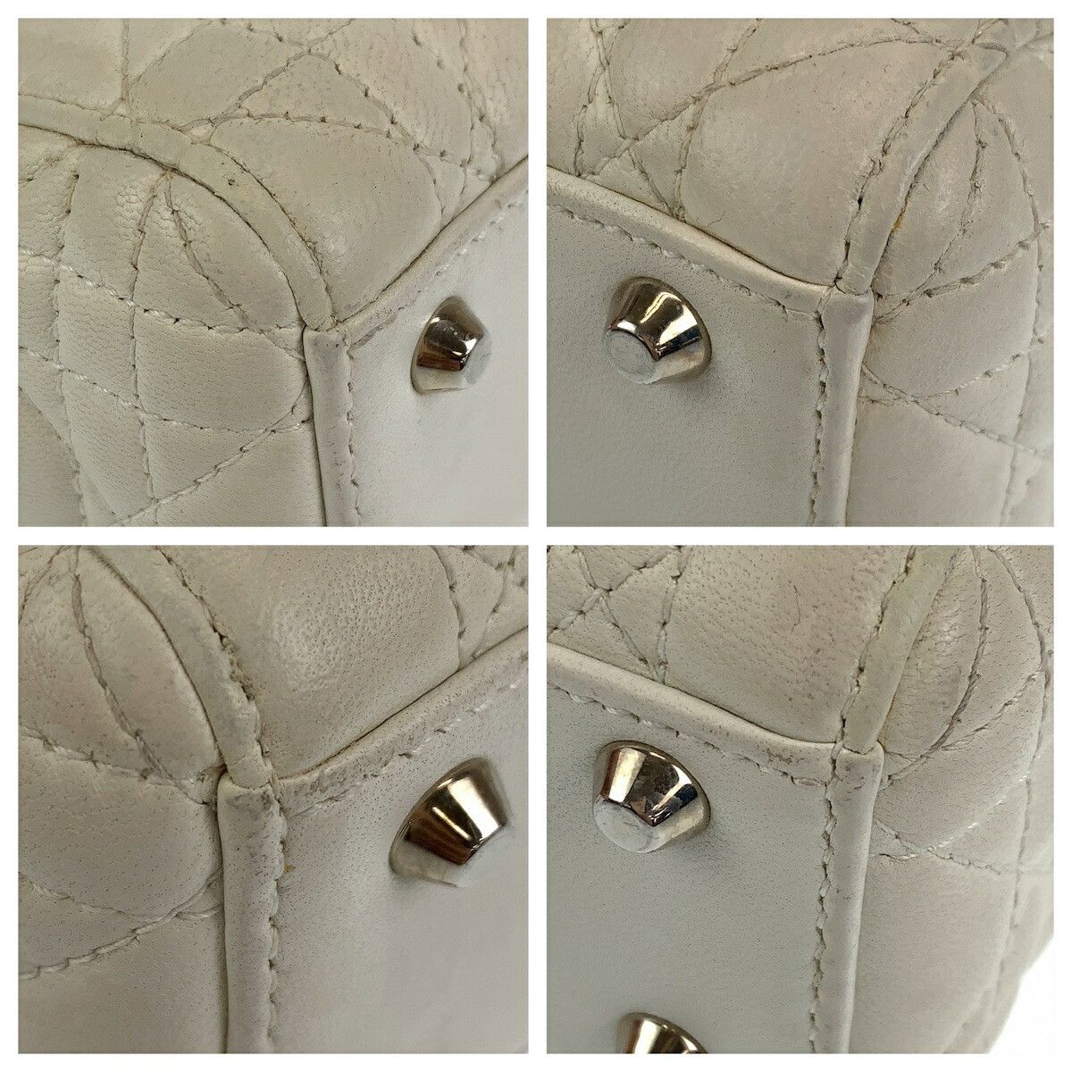 Dior Dior Dior Lady Dior Leather Handbag Leather Handbag in Very Good Condition Size ONE SIZE - 6 Thumbnail
