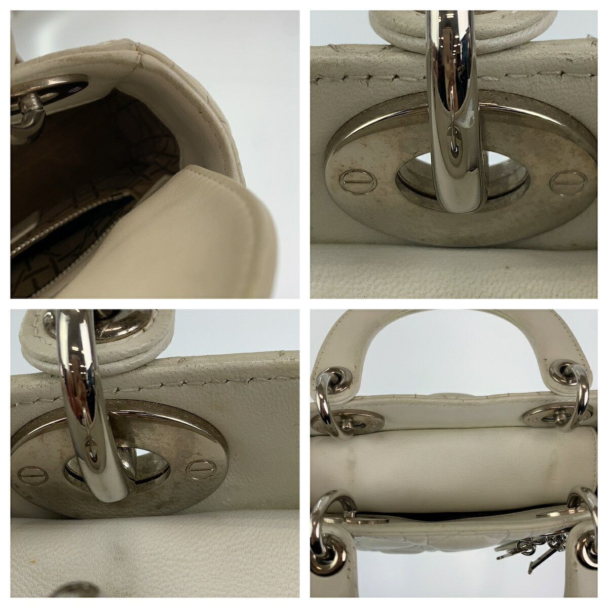 Dior Dior Dior Lady Dior Leather Handbag Leather Handbag in Very Good Condition Size ONE SIZE - 9 Thumbnail