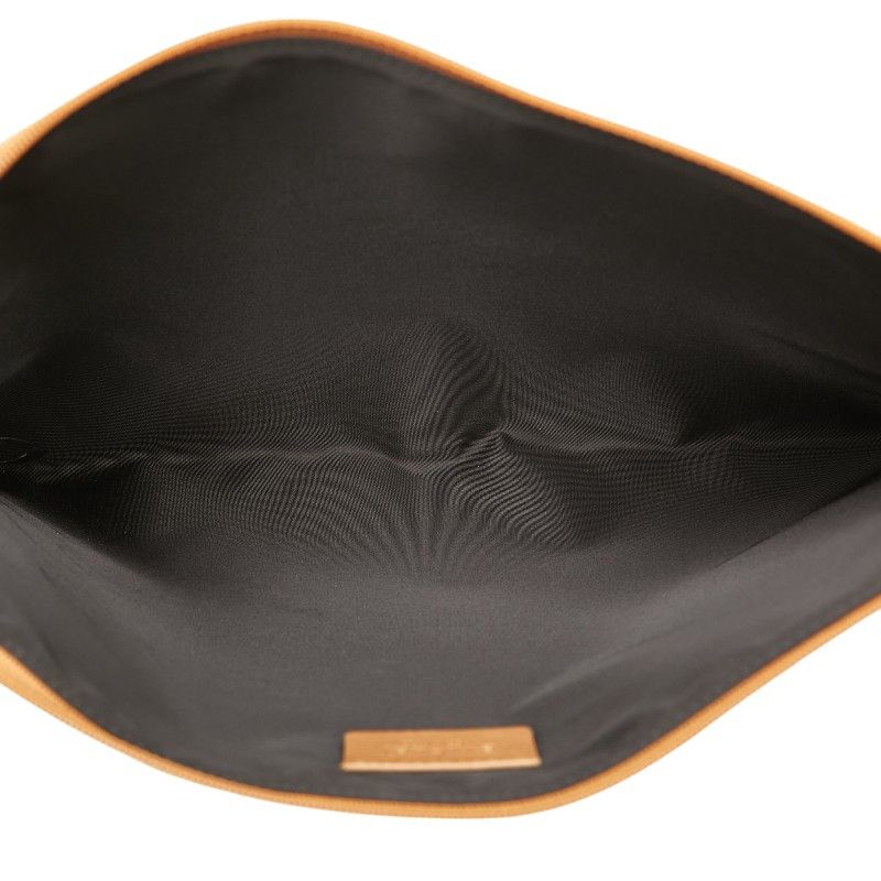 Bvlgari Bvlgari Bvlgari Beige PVC Leather Clutch Bag Canvas Clutch Bag 222-69461 in Great Condition Size ONE SIZE - 6 Thumbnail