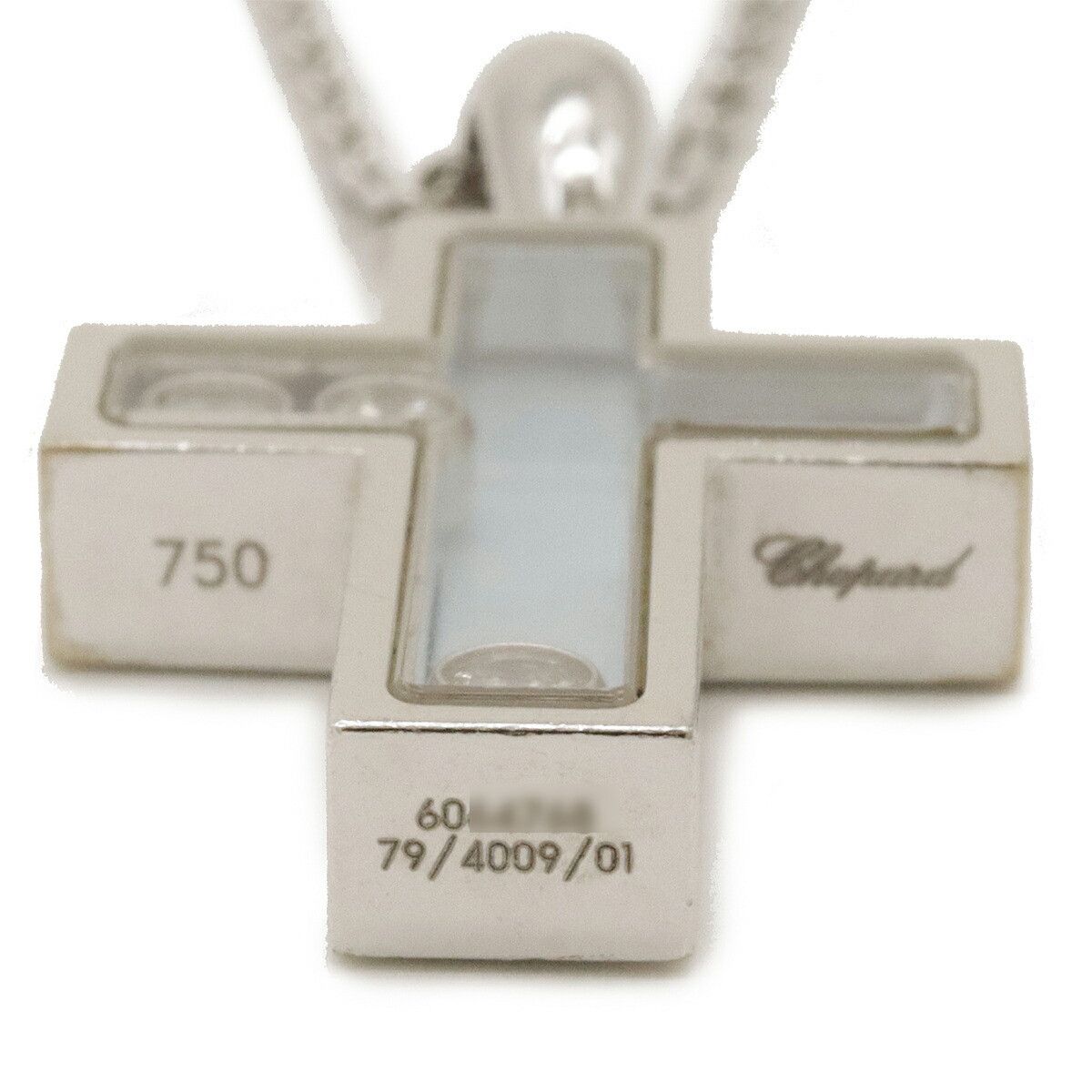Chopard Chopard Chopard Happy Diamond Cross Necklace Pendant K18WG Metal Necklace 79/4009/01 in Very Good Condition Size ONE SIZE - 4 Thumbnail
