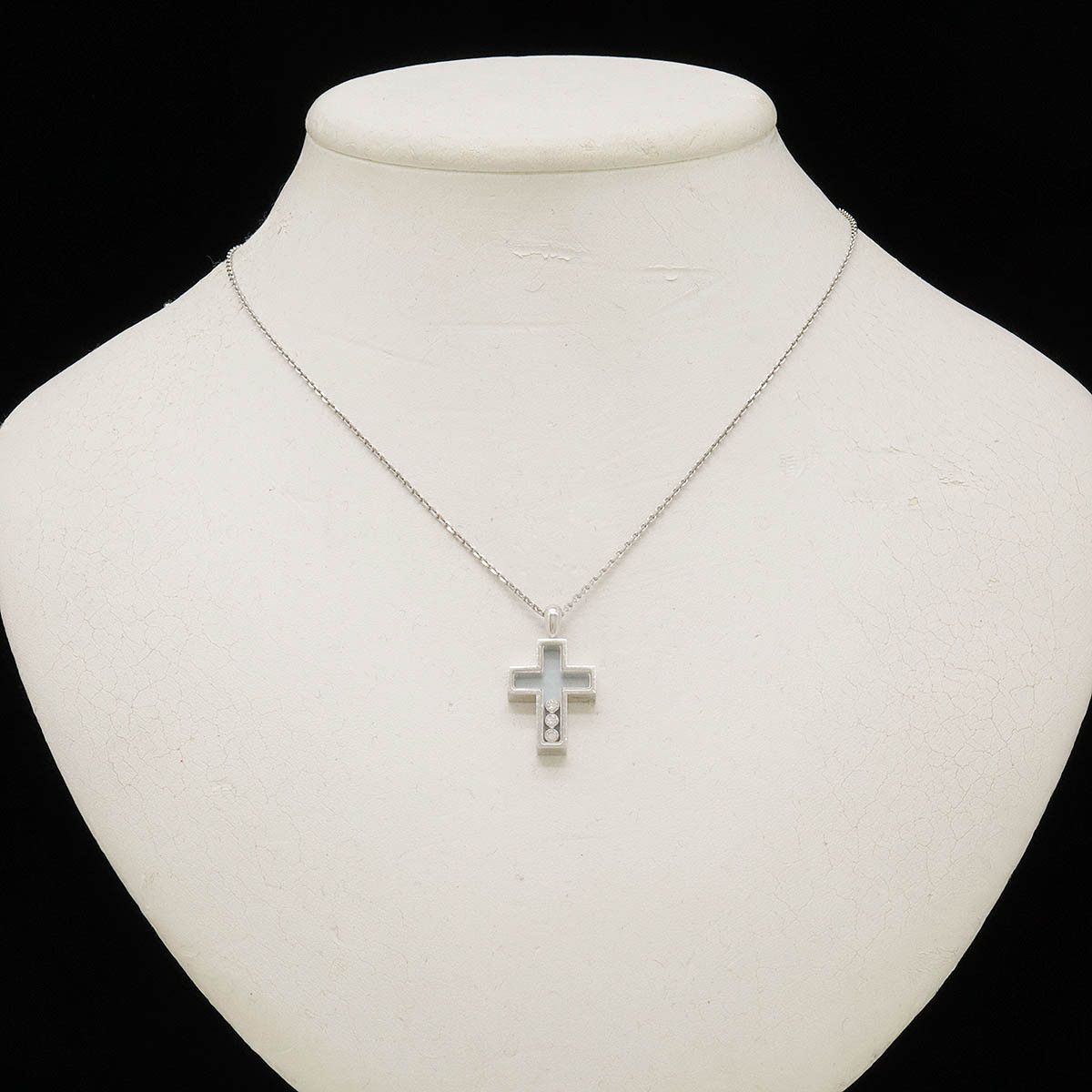 Chopard Chopard Chopard Happy Diamond Cross Necklace Pendant K18WG Metal Necklace 79/4009/01 in Very Good Condition Size ONE SIZE - 7 Thumbnail