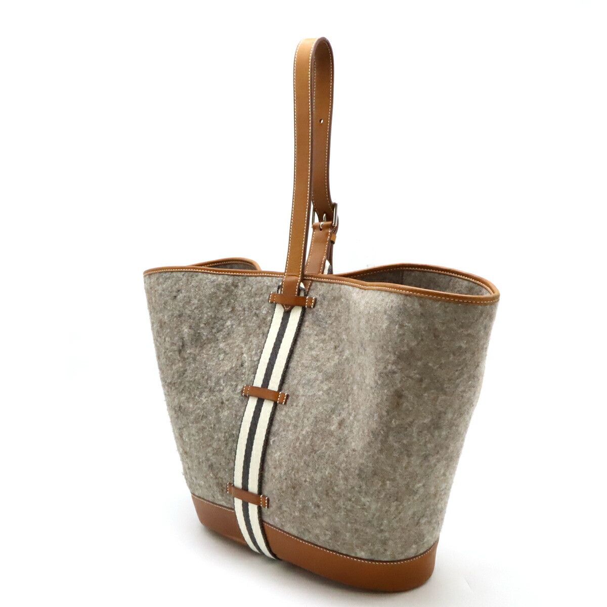 Hermes Hermes Hermes Felt Leather Sac Camail MM Shoulder Bag Canvas Shoulder Bag in Very Good Condition Size ONE SIZE - 2 Thumbnail