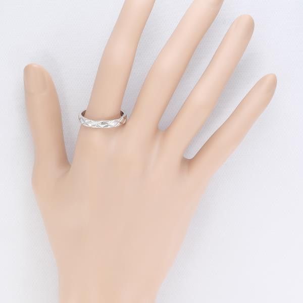 Chanel Chanel Chanel Matelasse PT950 Platinum Ring Metal Ring in Excellent Condition Size ONE SIZE - 3 Thumbnail