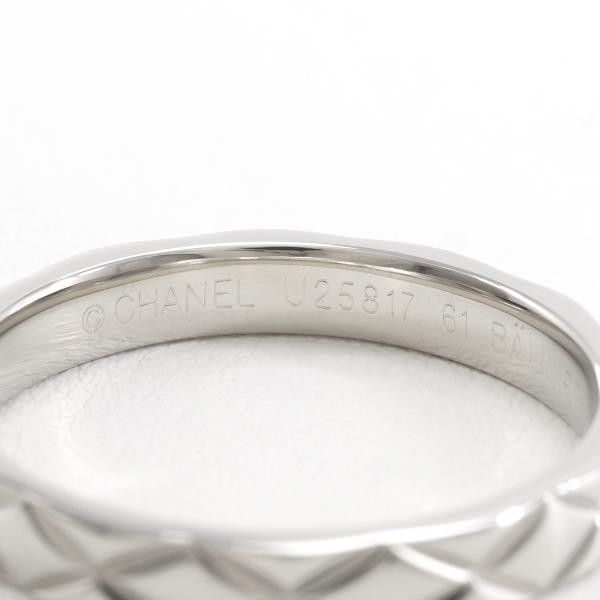 Chanel Chanel Chanel Matelasse PT950 Platinum Ring Metal Ring in Excellent Condition Size ONE SIZE - 6 Thumbnail