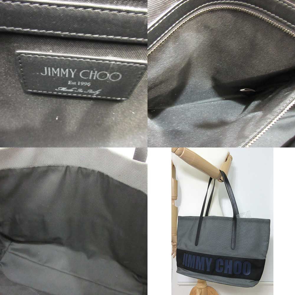 Jimmy Choo Jimmy Choo Jimmy Choo Nylon Leather Tote Bag Canvas Tote Bag in Very Good Condition Size ONE SIZE - 7 Thumbnail