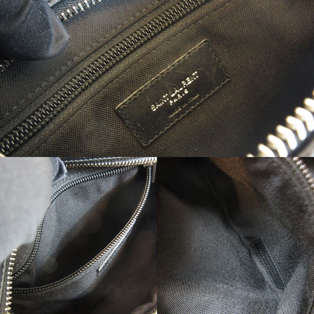 Yves Saint Laurent Yves Saint Laurent Yves Saint Laurent Canvas Leather Waist Bag Canvas Belt Bag 634717 in Very Good Condition Size ONE SIZE - 5 Thumbnail