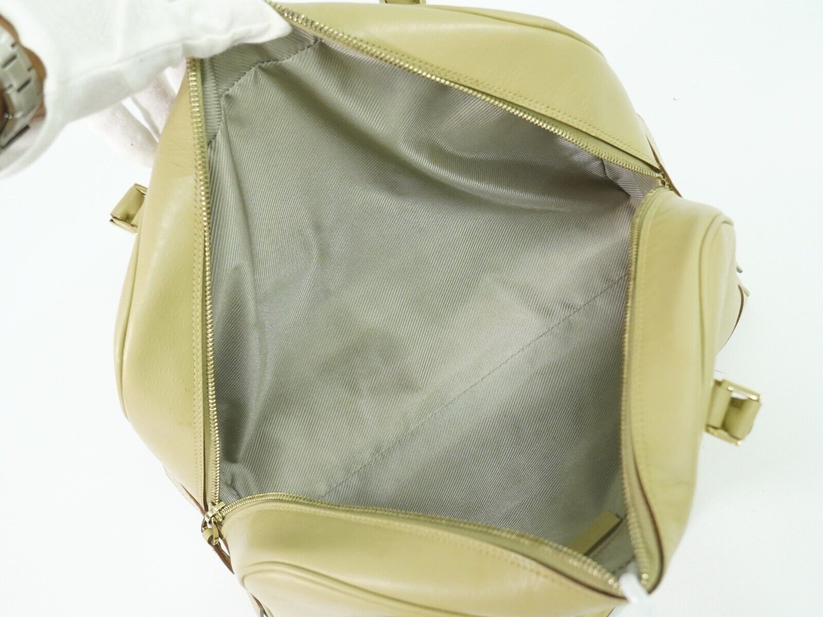 Gucci Micro ssima Beige Leather Handbag (Pre-Owned) Size ONE SIZE - 20 Thumbnail