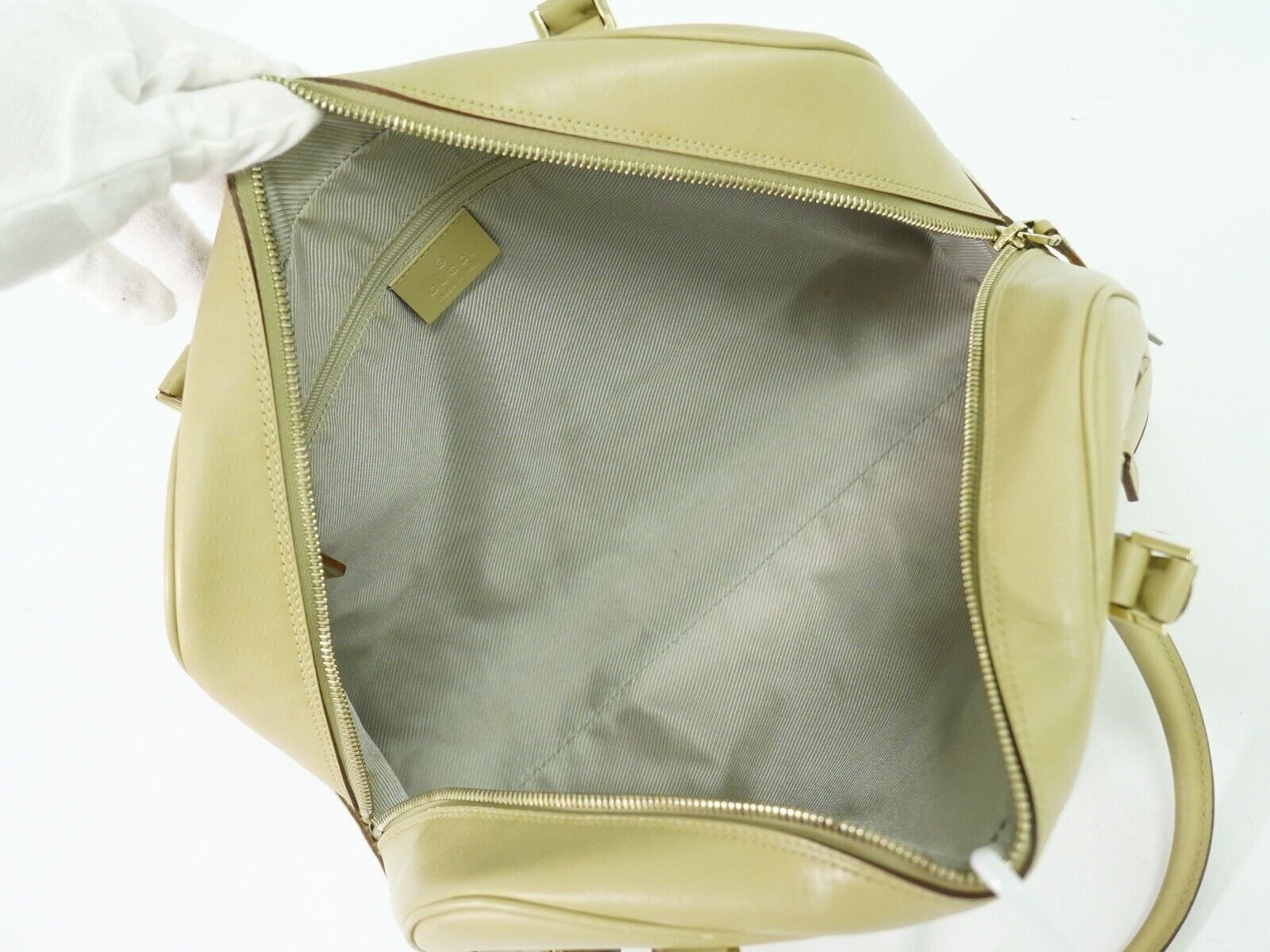 Gucci Micro ssima Beige Leather Handbag (Pre-Owned) Size ONE SIZE - 5 Thumbnail