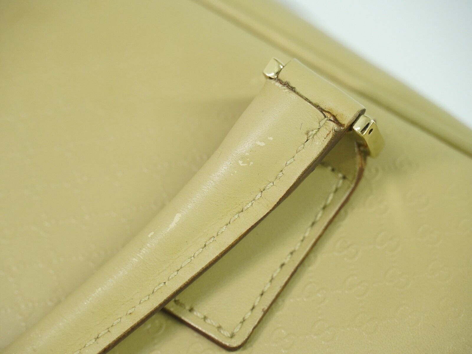 Gucci Micro ssima Beige Leather Handbag (Pre-Owned) Size ONE SIZE - 16 Thumbnail