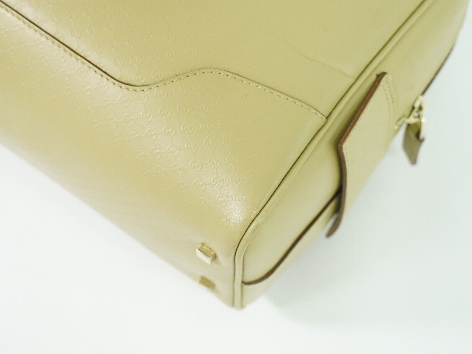 Gucci Micro ssima Beige Leather Handbag (Pre-Owned) Size ONE SIZE - 19 Thumbnail